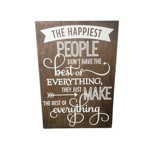 Handmade Rustic Wooden Sign